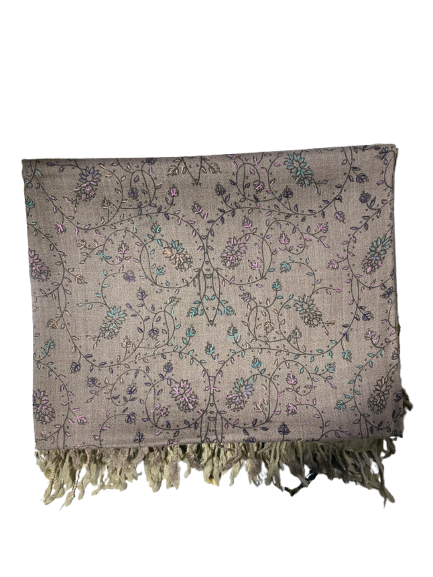 Women’s Wool Shawl – Handmade Embroidered Chitrali Winter Wrap – Chitral Heritage